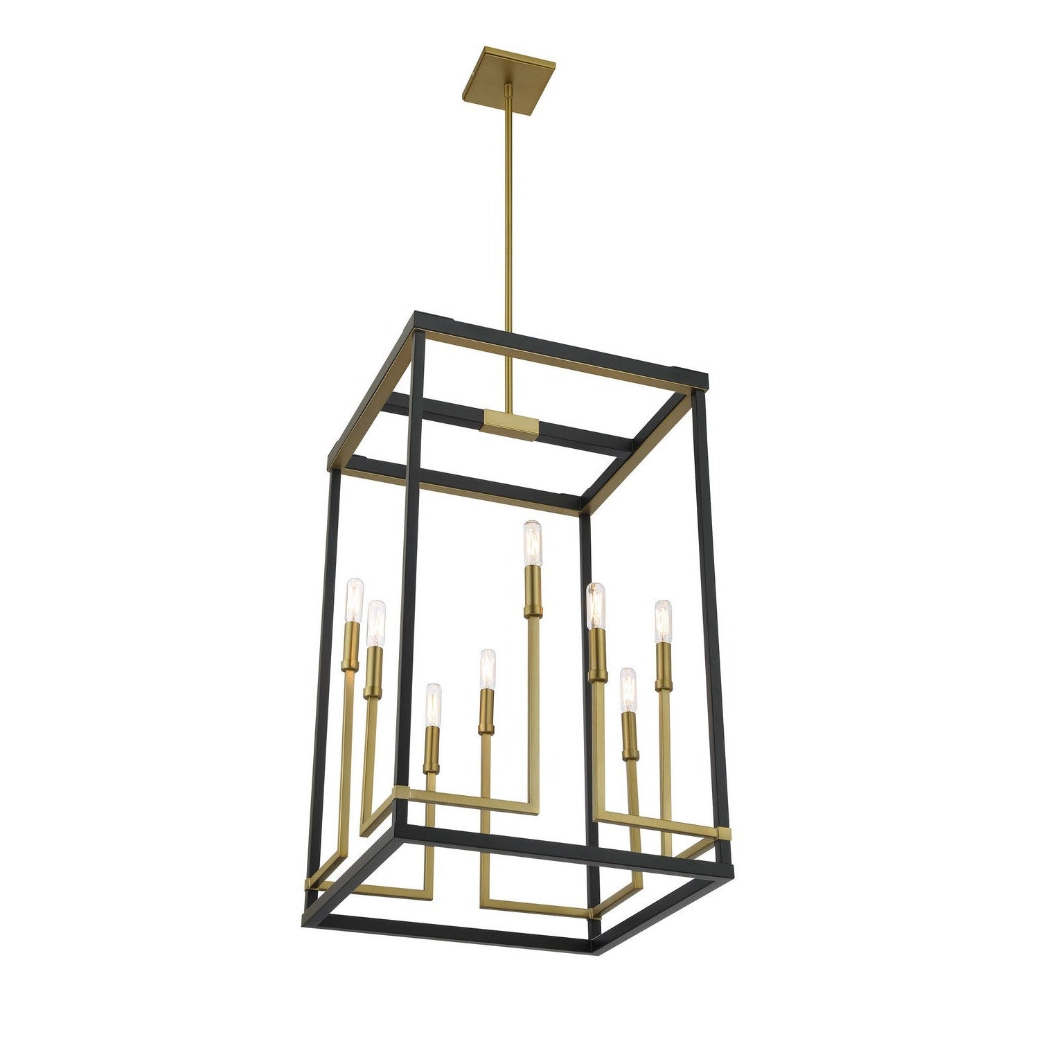 Minka-Lavery - 2117-726 - Eight Light Pendant - Union Estates - Coal And Soft Brass