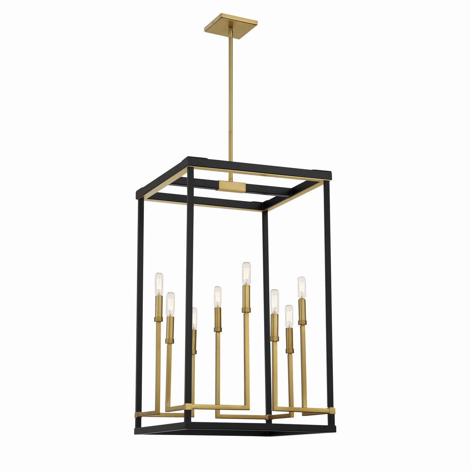 Minka-Lavery - 2117-726 - Eight Light Pendant - Union Estates - Coal And Soft Brass