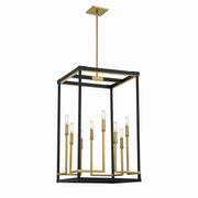 Minka-Lavery - 2117-726 - Eight Light Pendant - Union Estates - Coal And Soft Brass