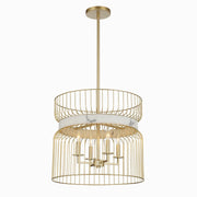 Minka-Lavery - 3394-754 - Four Light Pendant - Park Slope - Nouveau Gold