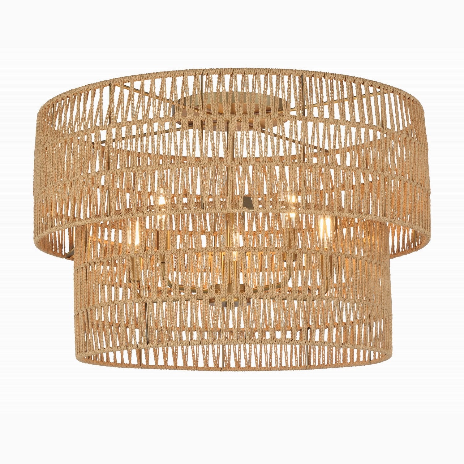Minka-Lavery - 5042-695 - Five Light Flush Mount - Bungalow Heaven - Soft Brass