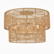 Minka-Lavery - 5042-695 - Five Light Flush Mount - Bungalow Heaven - Soft Brass