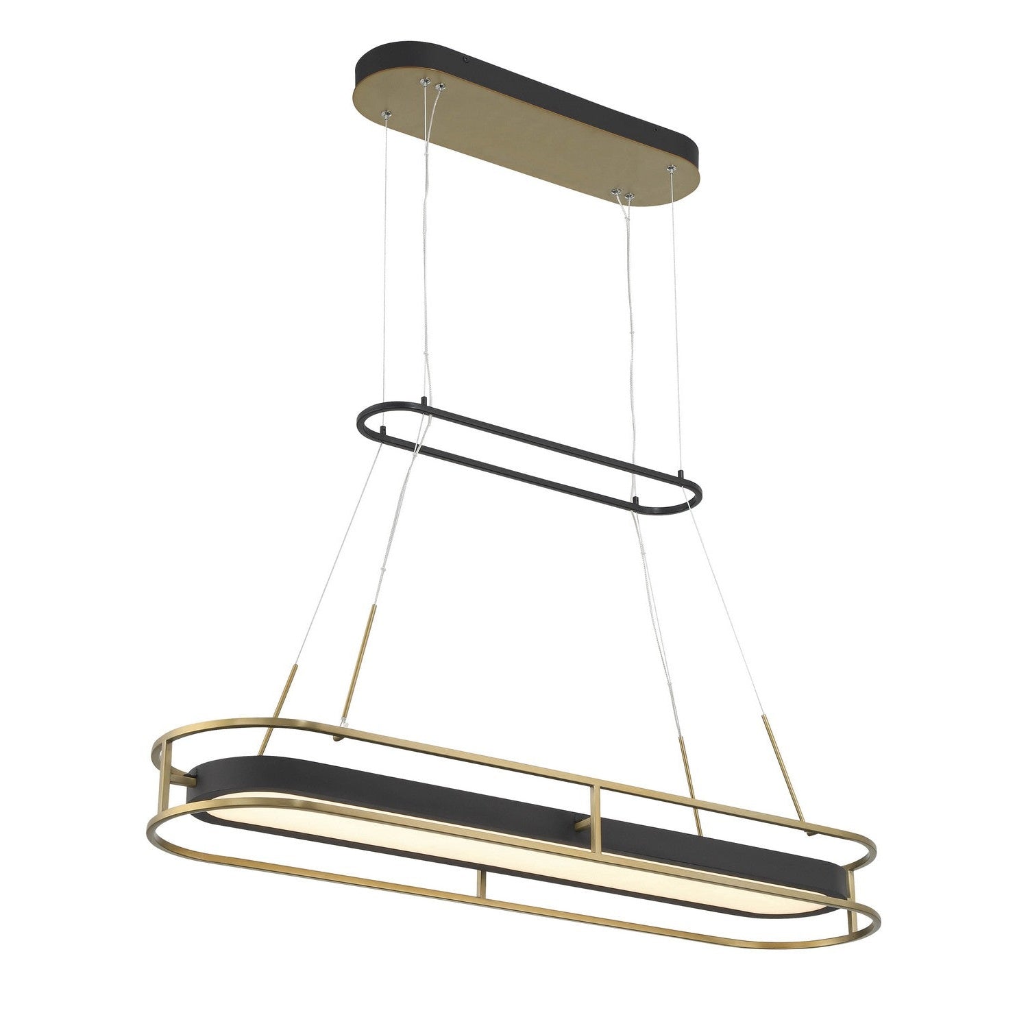 Minka-Lavery - 5088-781-L - LED Island Pendant - Levitation - Sand Coal & Soft Brass