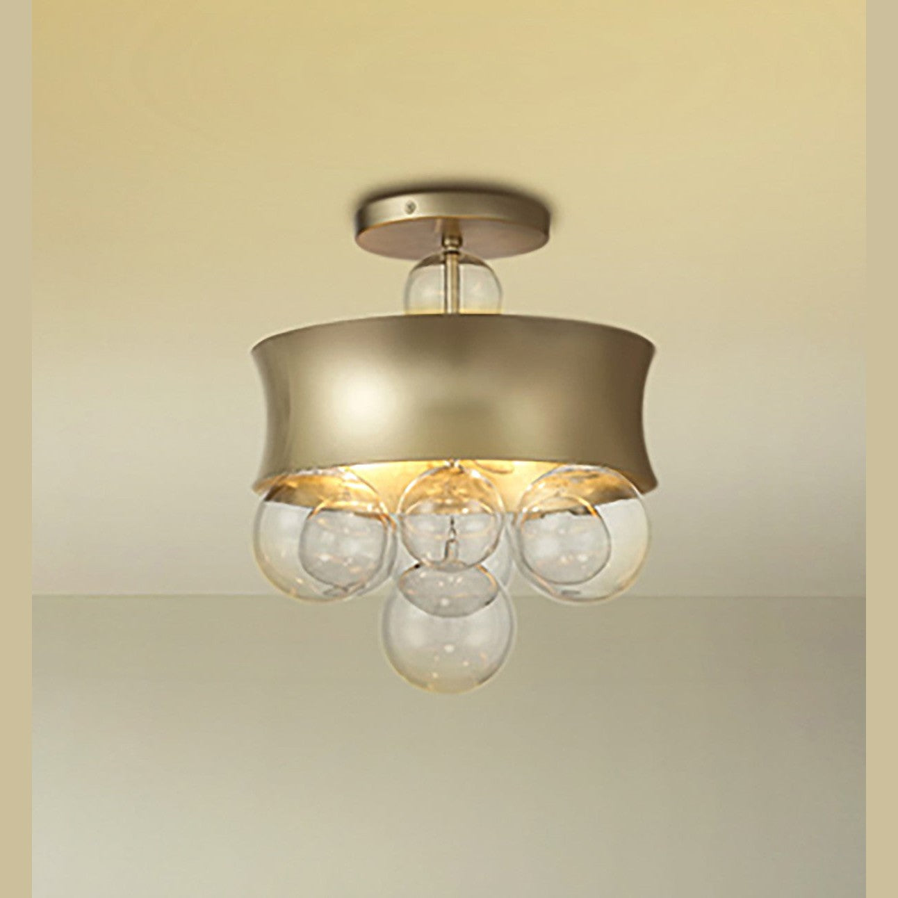 Minka-Lavery - 5195-697 - Three Light Convertible Pendant - Verdi Square - Soft Gold