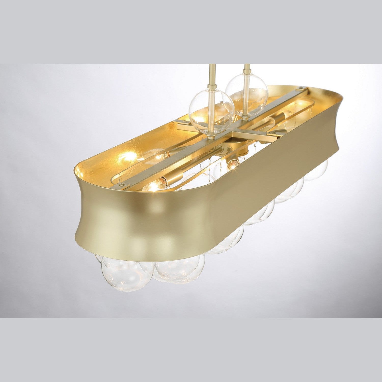 Minka-Lavery - 5196-697 - Six Light Island Pendant - Verdi Square - Soft Gold