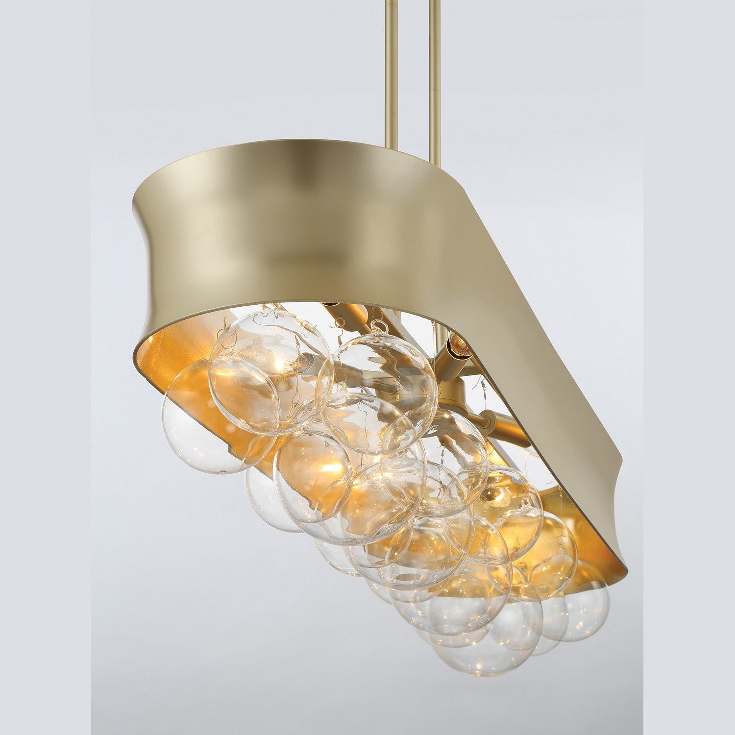 Minka-Lavery - 5196-697 - Six Light Island Pendant - Verdi Square - Soft Gold