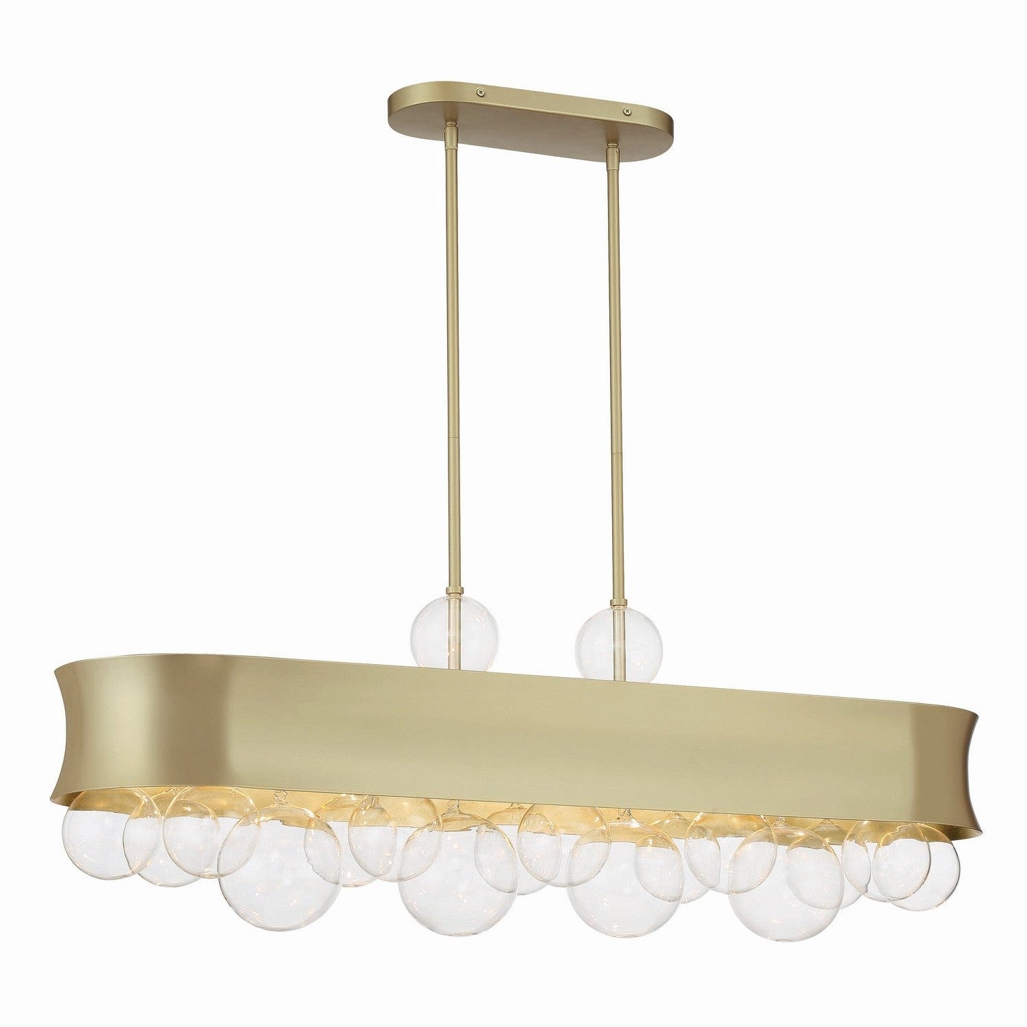 Minka-Lavery - 5196-697 - Six Light Island Pendant - Verdi Square - Soft Gold
