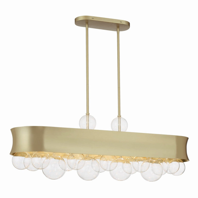 Minka-Lavery - 5196-697 - Six Light Island Pendant - Verdi Square - Soft Gold