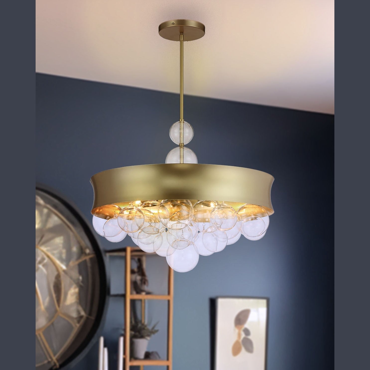 Minka-Lavery - 5197-697 - Eight Light Convertible Pendant - Verdi Square - Soft Gold