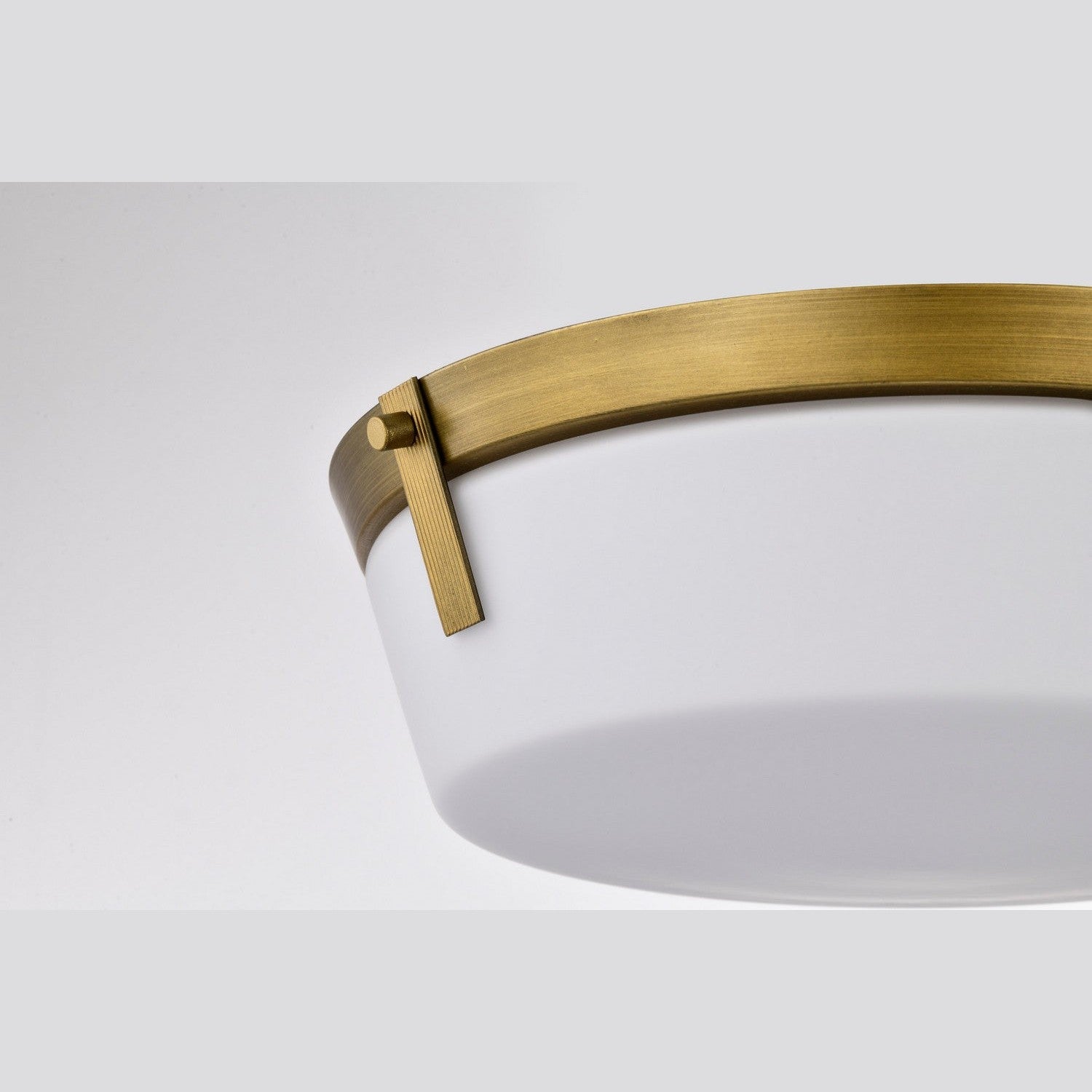 Nuvo Lighting - 60-7750 - Three Light Flush Mount - Rowen - Natural Brass