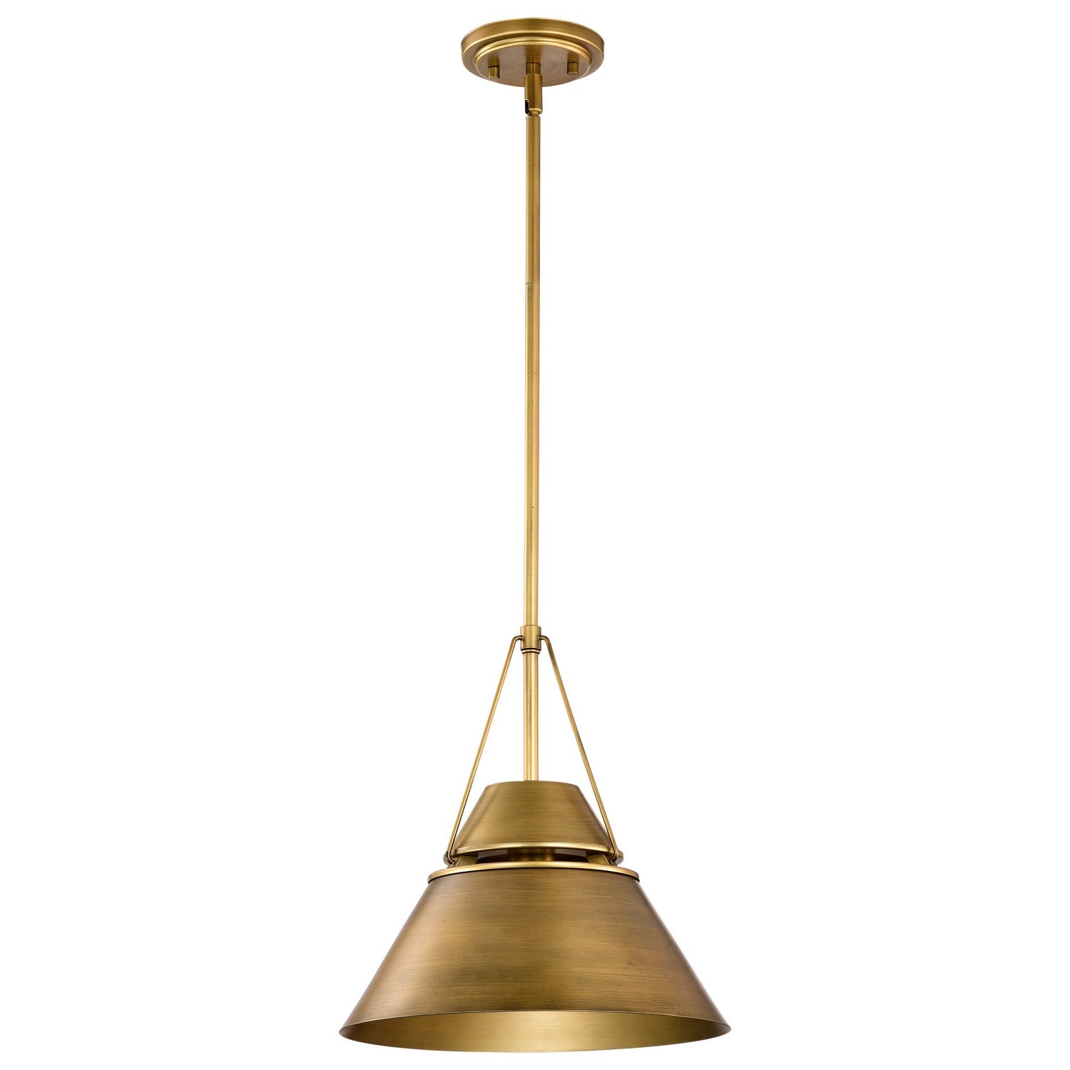 Nuvo Lighting - 60-7776 - One Light Pendant - Adina - Natural Brass