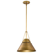 Nuvo Lighting - 60-7776 - One Light Pendant - Adina - Natural Brass
