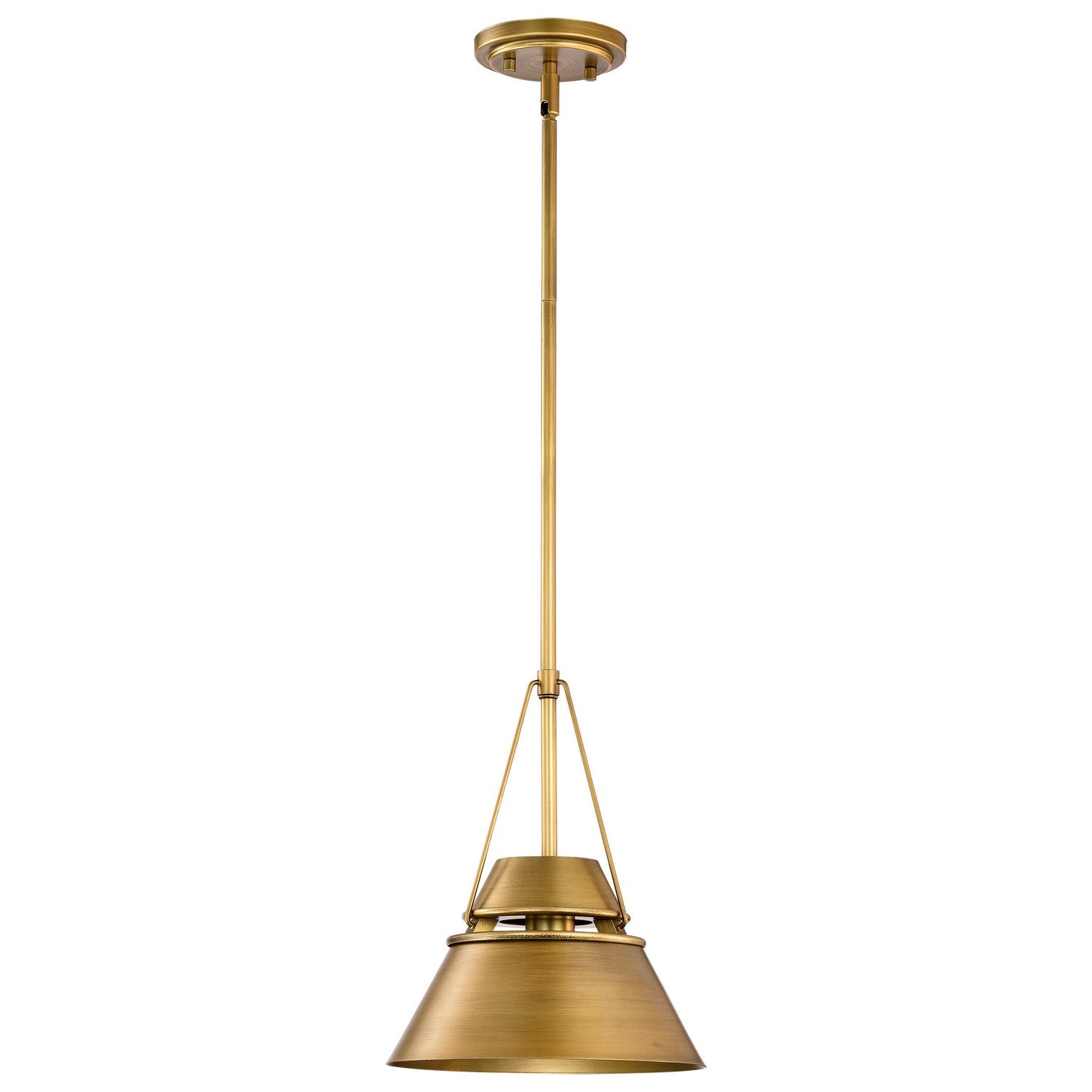 Nuvo Lighting - 60-7777 - One Light Pendant - Adina - Natural Brass
