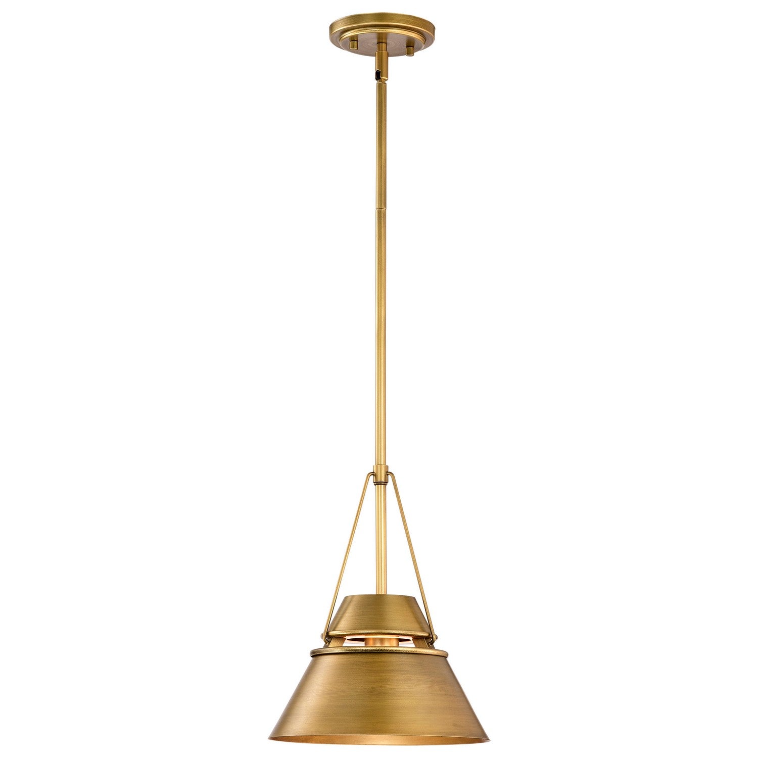 Nuvo Lighting - 60-7777 - One Light Pendant - Adina - Natural Brass