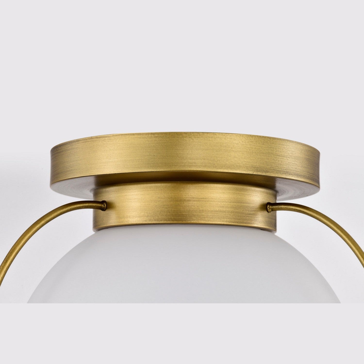 Nuvo Lighting - 60-7780 - One Light Flush Mount - Lakeshore - Natural Brass