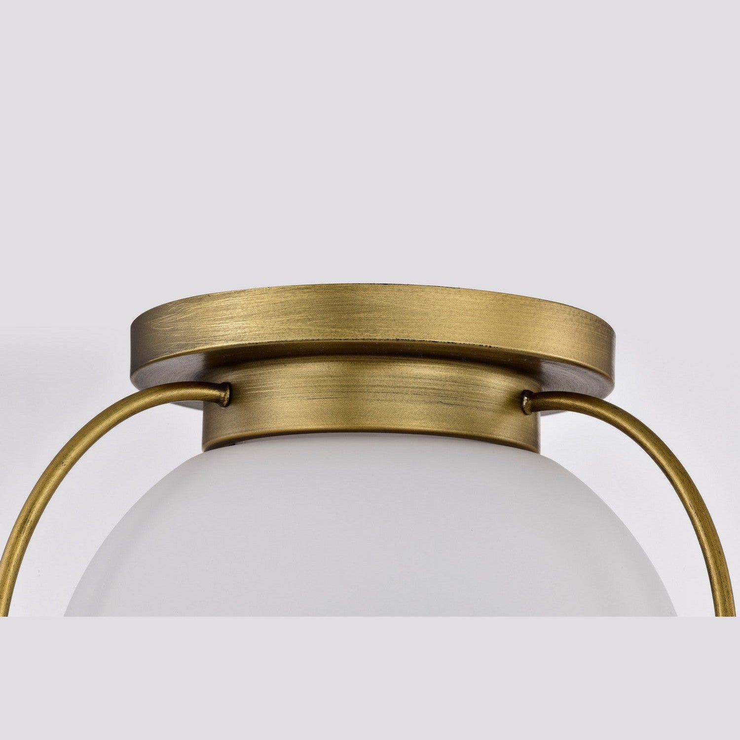 Nuvo Lighting - 60-7781 - One Light Flush Mount - Lakeshore - Natural Brass