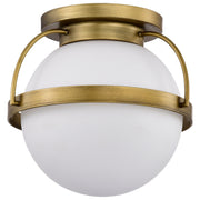 Nuvo Lighting - 60-7781 - One Light Flush Mount - Lakeshore - Natural Brass