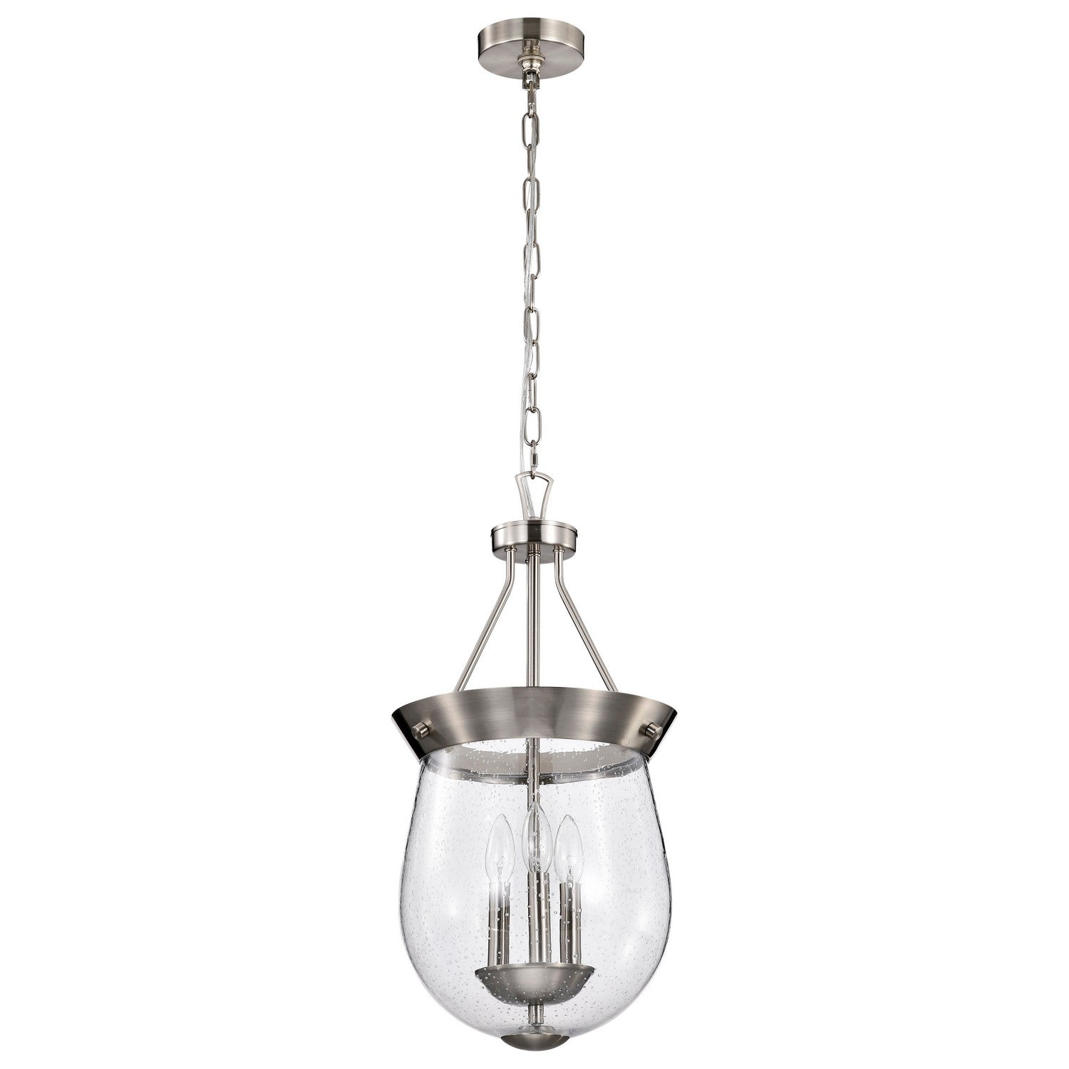 Nuvo Lighting - 60-7802 - Three Light Pendant - Boliver - Brushed Nickel