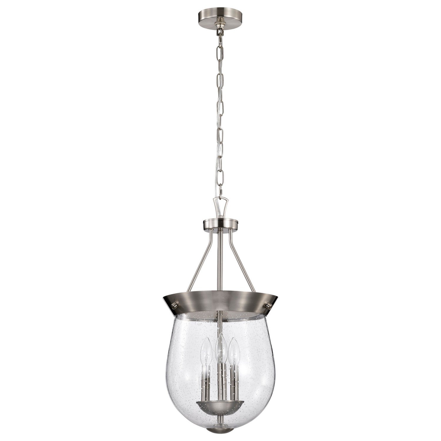 Nuvo Lighting - 60-7802 - Three Light Pendant - Boliver - Brushed Nickel