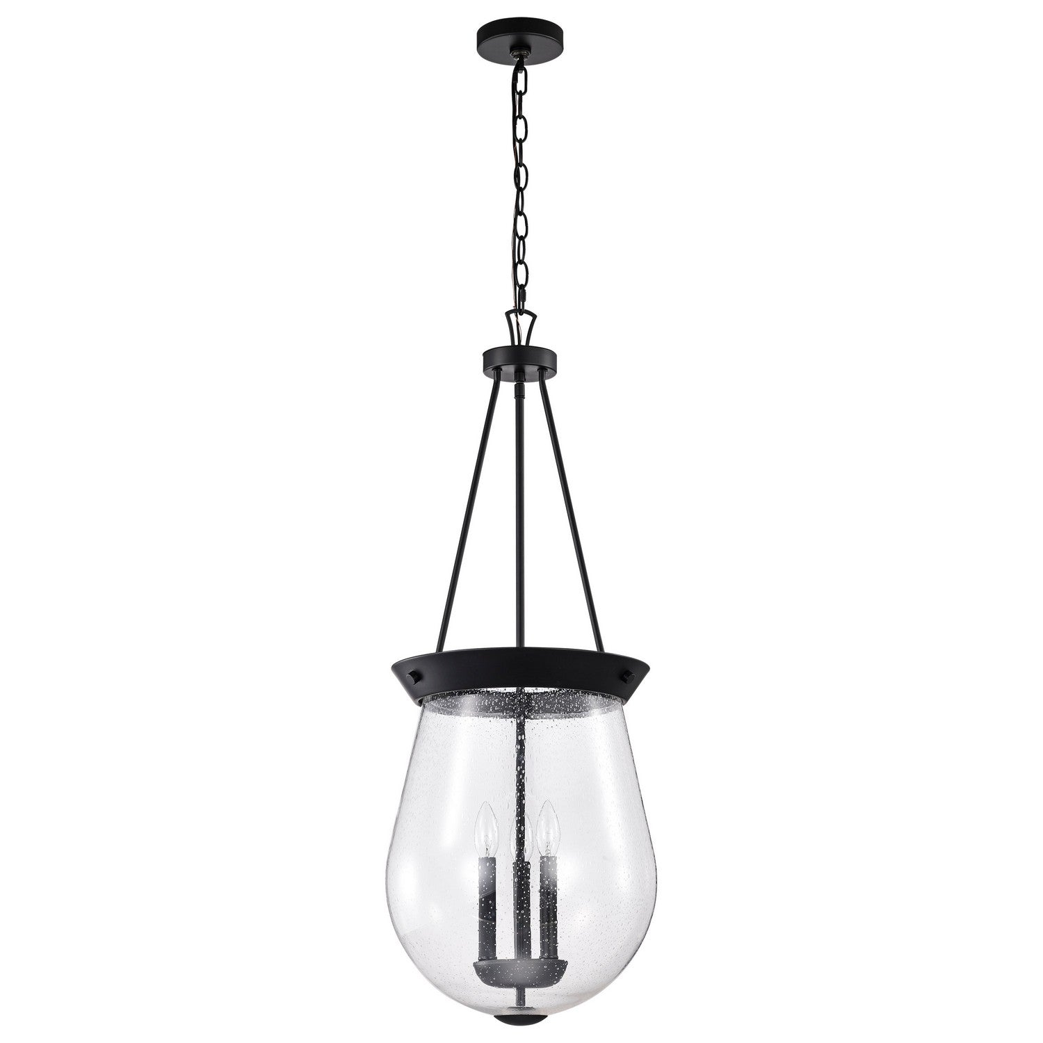 Nuvo Lighting - 60-7803 - Three Light Pendant - Boliver - Matte Black