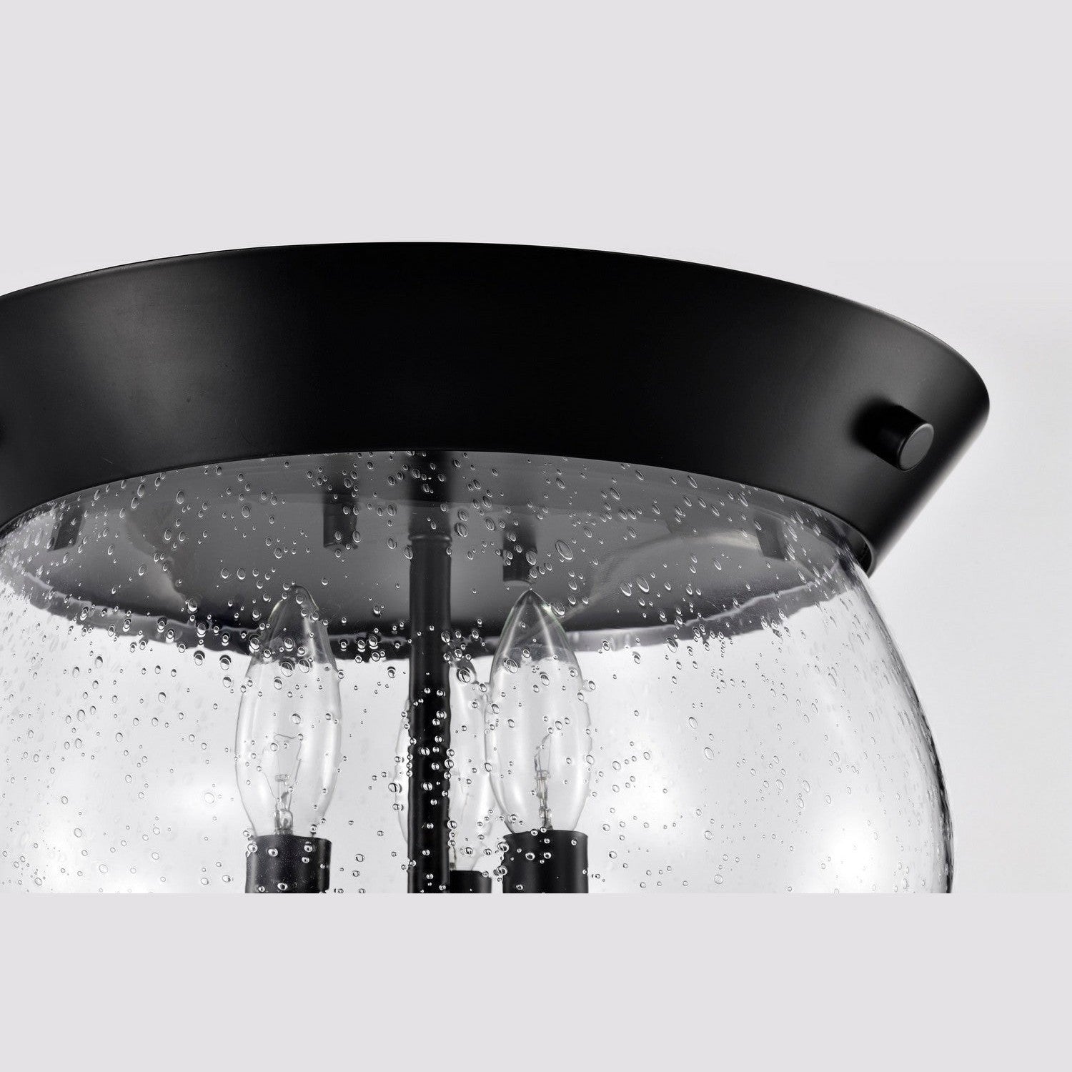 Nuvo Lighting - 60-7806 - Three Light Flush Mount - Boliver - Matte Black