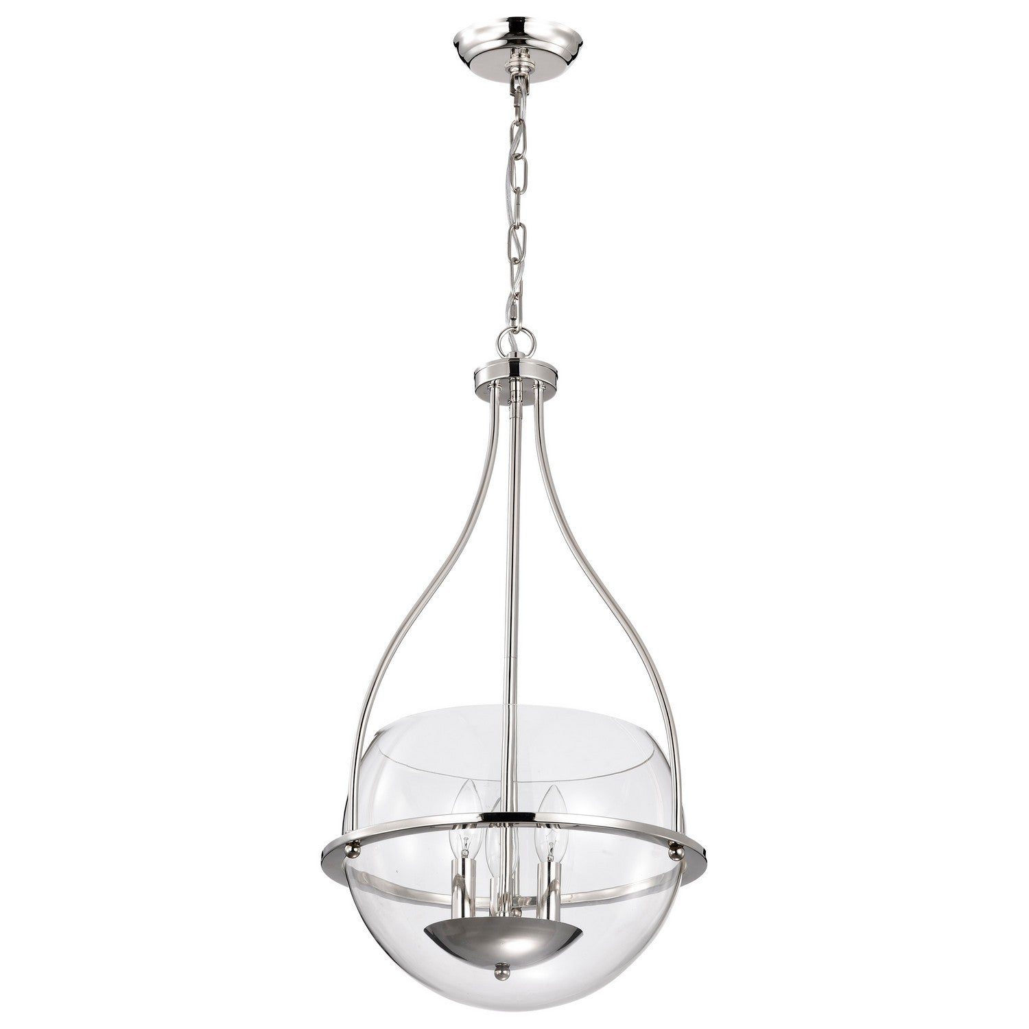 Nuvo Lighting - 60-7819 - Three Light Pendant - Amado - Polished Nickel