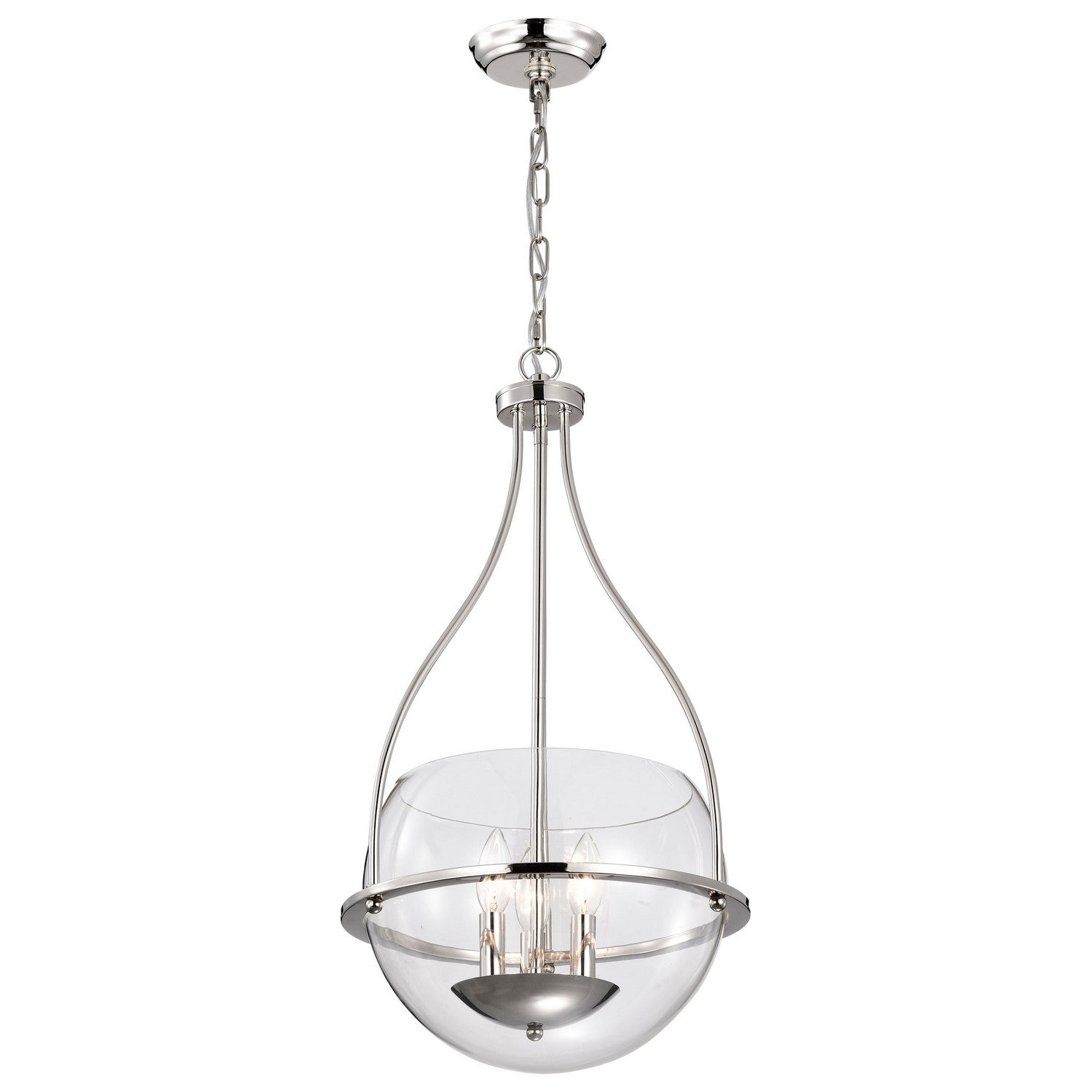 Nuvo Lighting - 60-7819 - Three Light Pendant - Amado - Polished Nickel