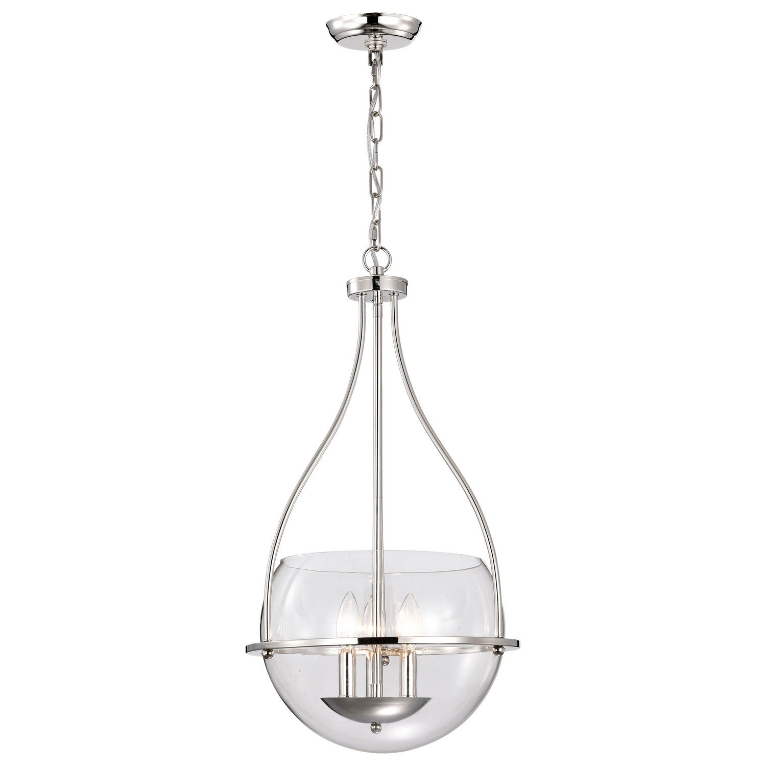 Nuvo Lighting - 60-7819 - Three Light Pendant - Amado - Polished Nickel