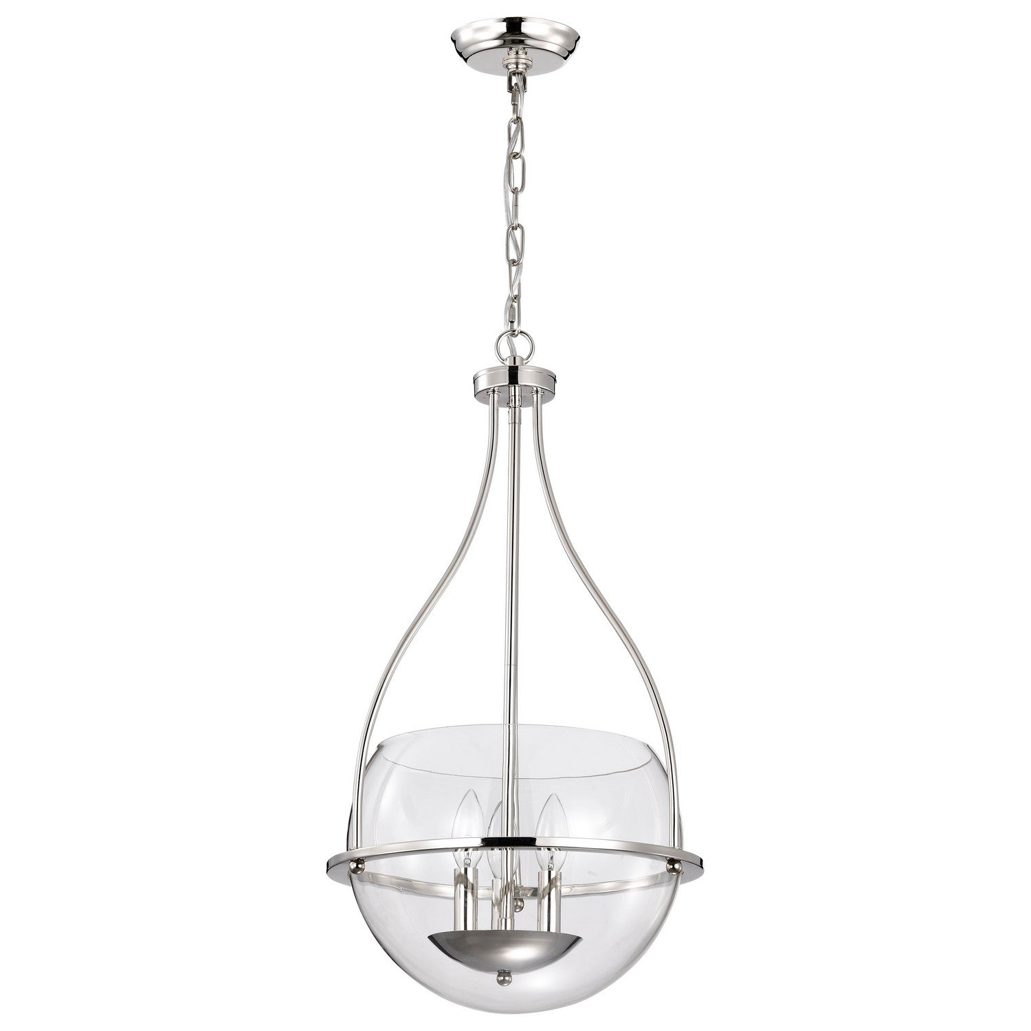 Nuvo Lighting - 60-7819 - Three Light Pendant - Amado - Polished Nickel