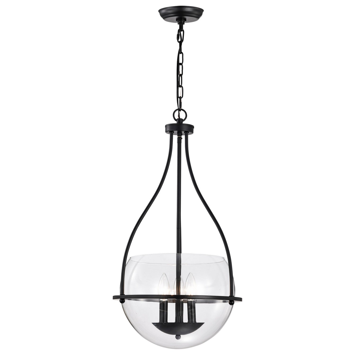 Nuvo Lighting - 60-7820 - Three Light Pendant - Amado - Matte Black