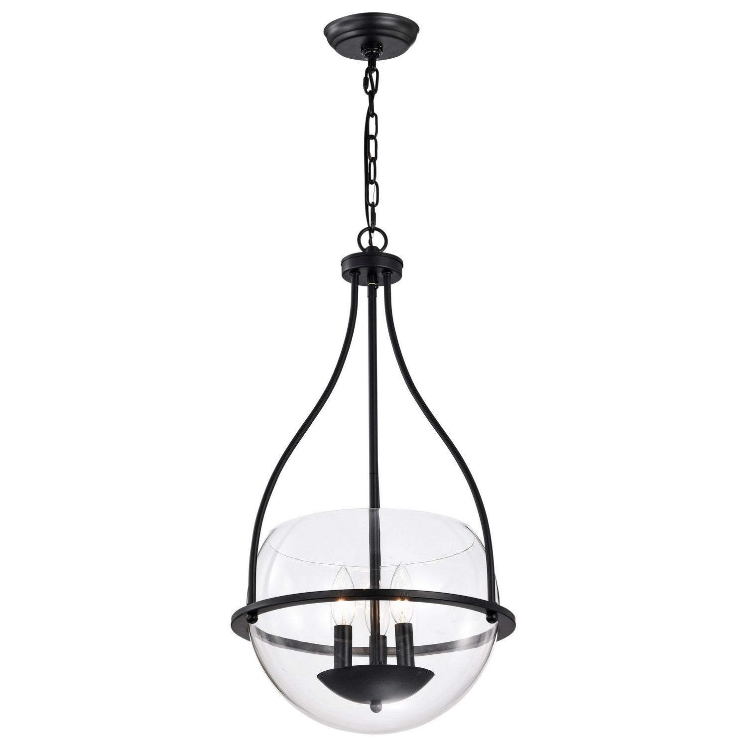 Nuvo Lighting - 60-7820 - Three Light Pendant - Amado - Matte Black