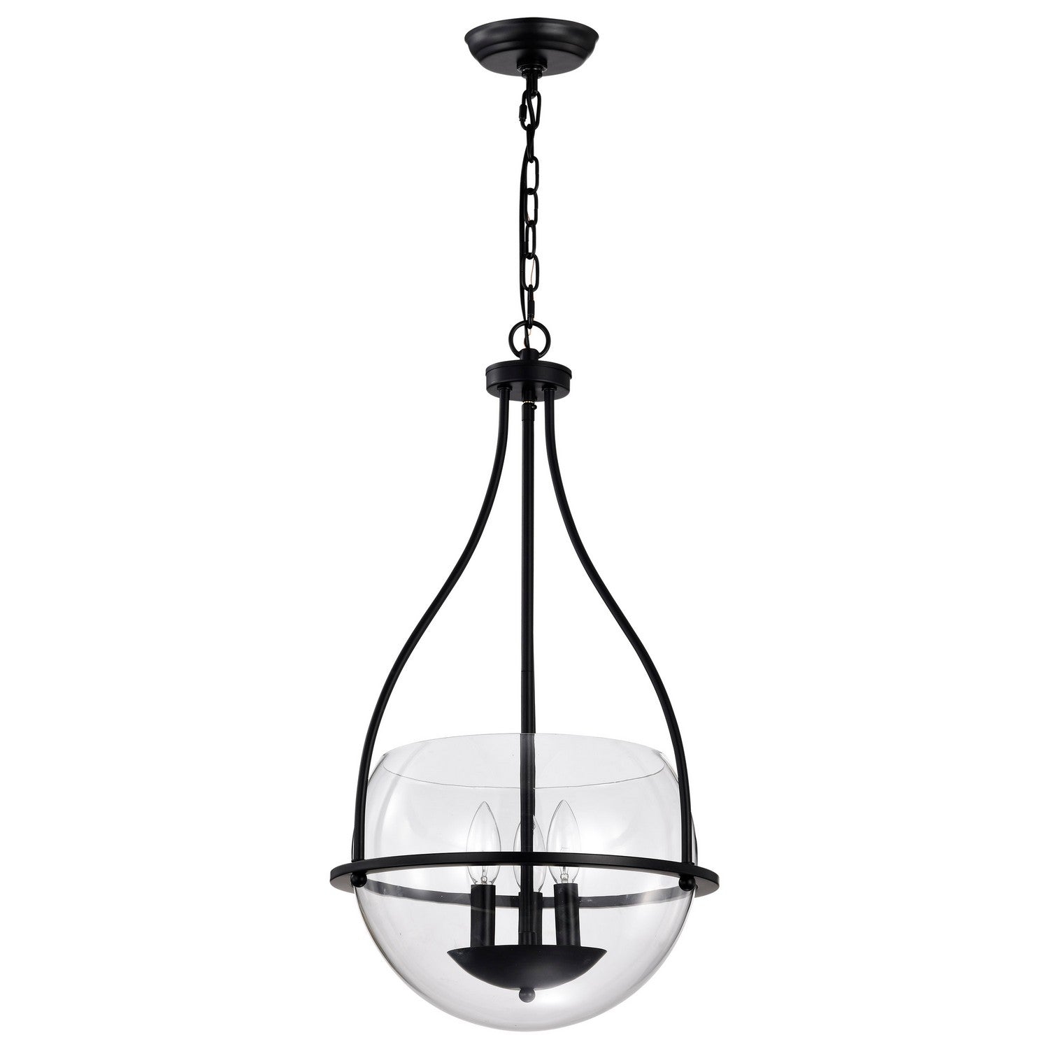 Nuvo Lighting - 60-7820 - Three Light Pendant - Amado - Matte Black