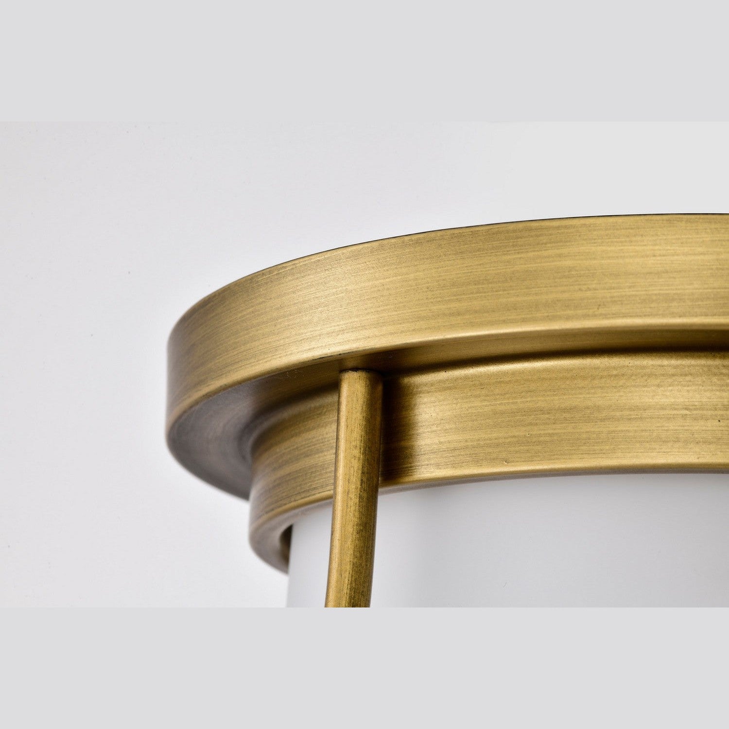 Nuvo Lighting - 60-7861 - One Light Flush Mount - Valdora - Natural Brass