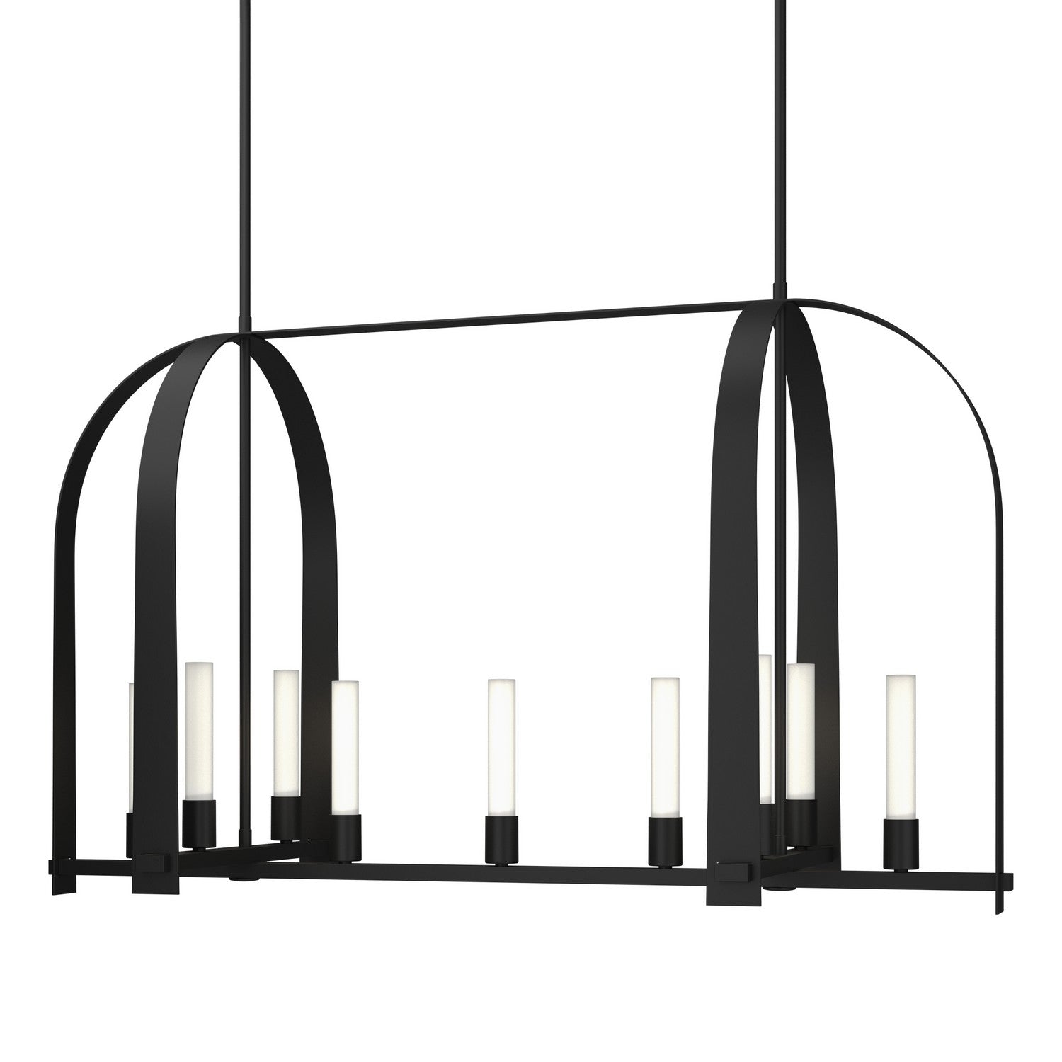 Hubbardton Forge - 131075-SKT-MULT-10-FD0462 - Nine Light Pendant - Triomphe - Black
