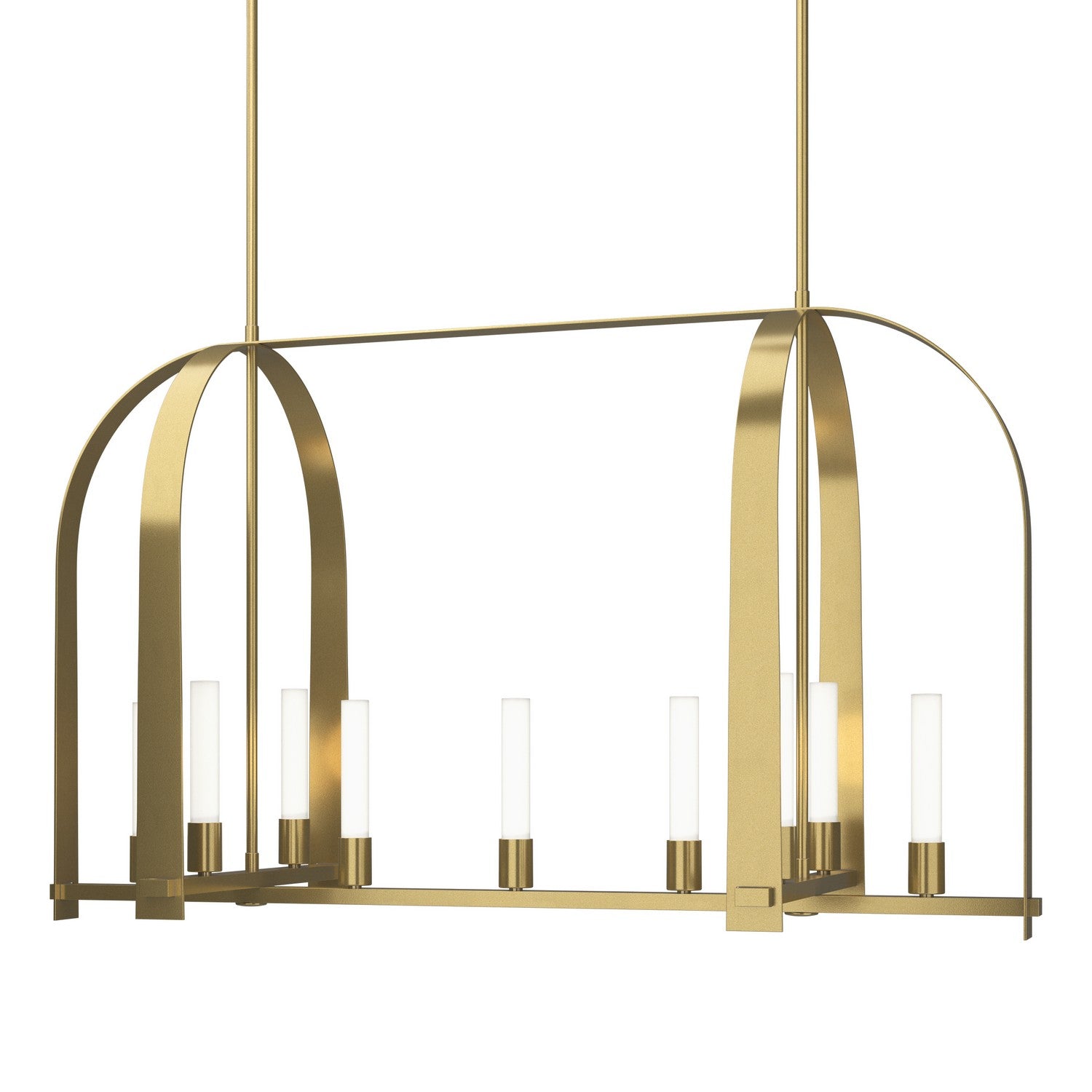 Hubbardton Forge - 131075-SKT-MULT-86-FD0462 - Nine Light Pendant - Triomphe - Modern Brass