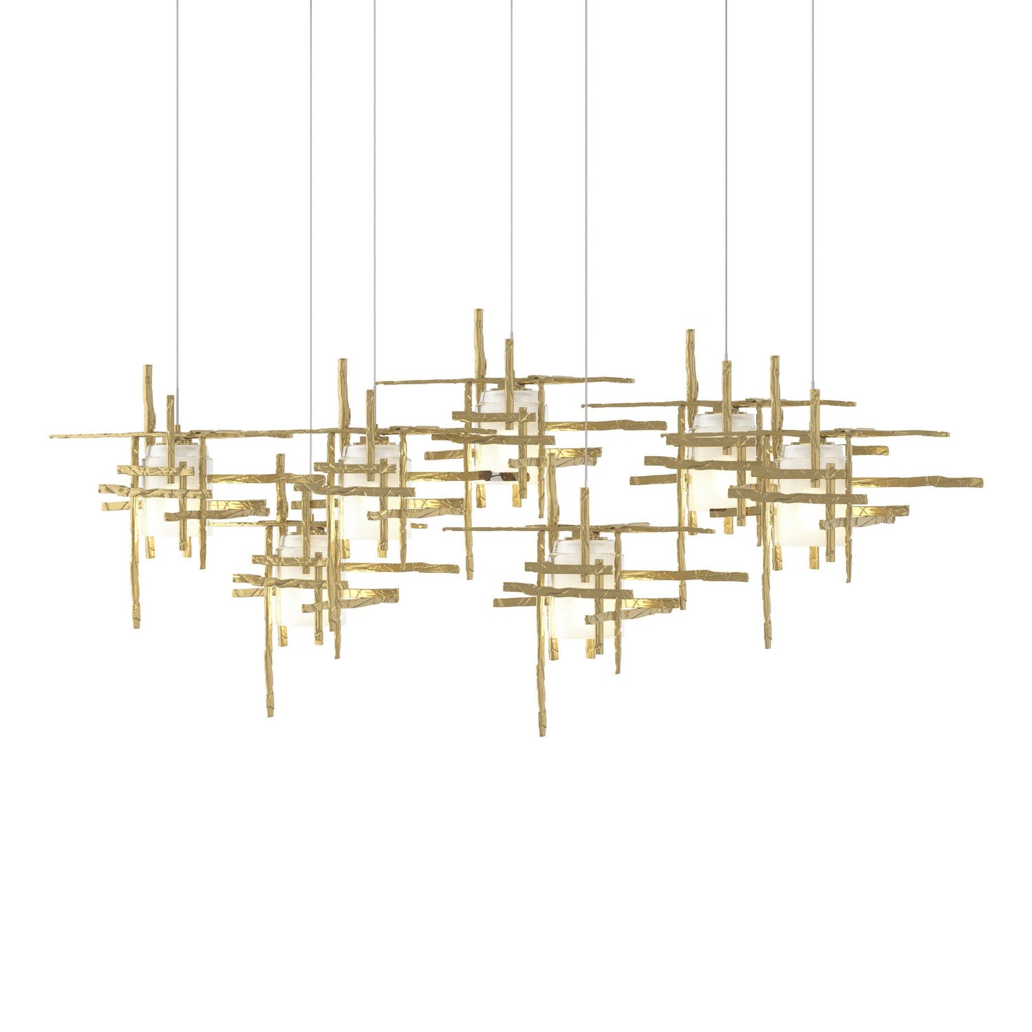 Hubbardton Forge - 131096-SKT-LONG-86-YC0305 - LED Pendant - Tura - Modern Brass