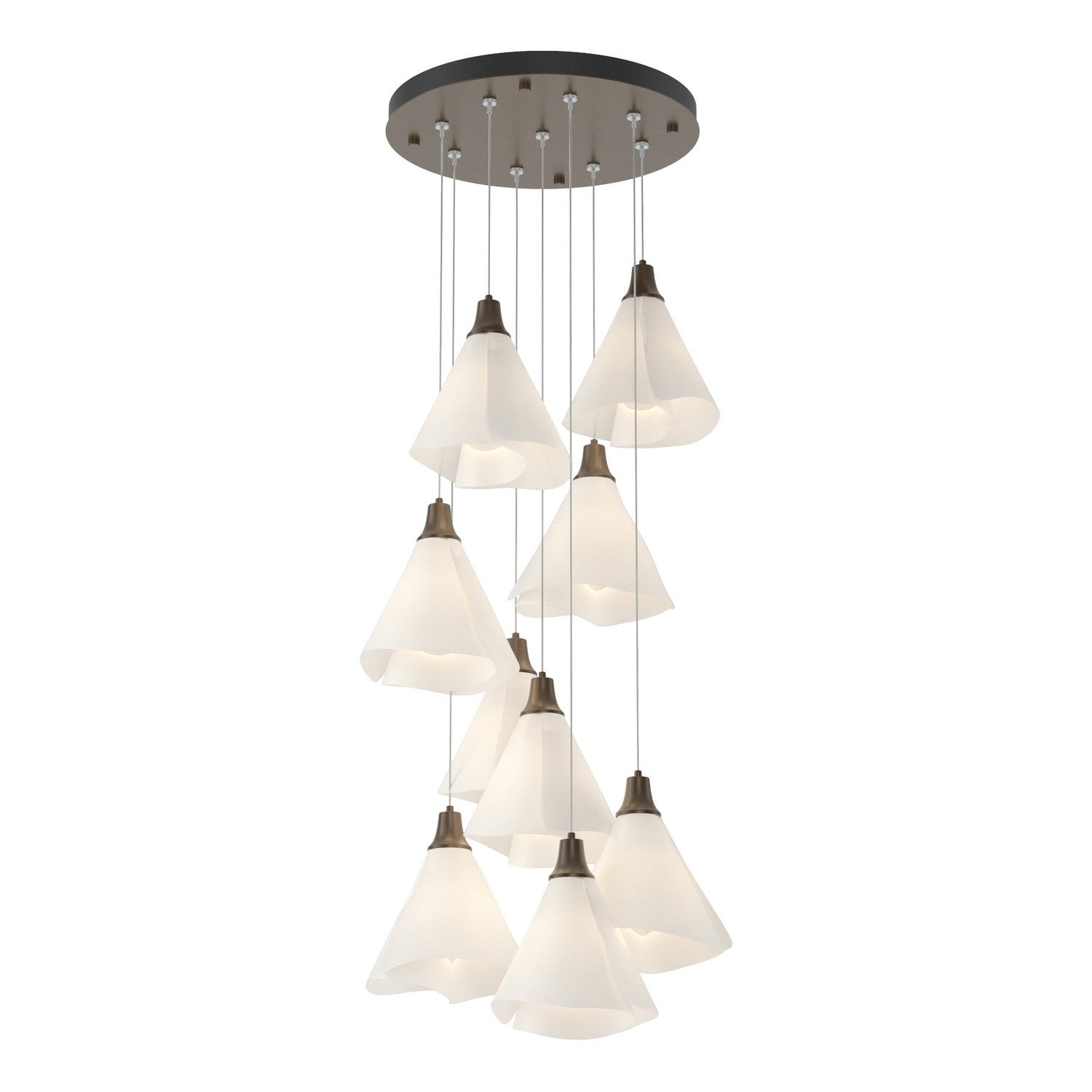 Hubbardton Forge - 131102-SKT-STND-05-SH1987 - LED Pendant - Mobius - Bronze
