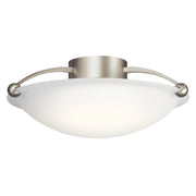 Kichler - 8406NI - Three Light Semi Flush Mount - Brushed Nickel
