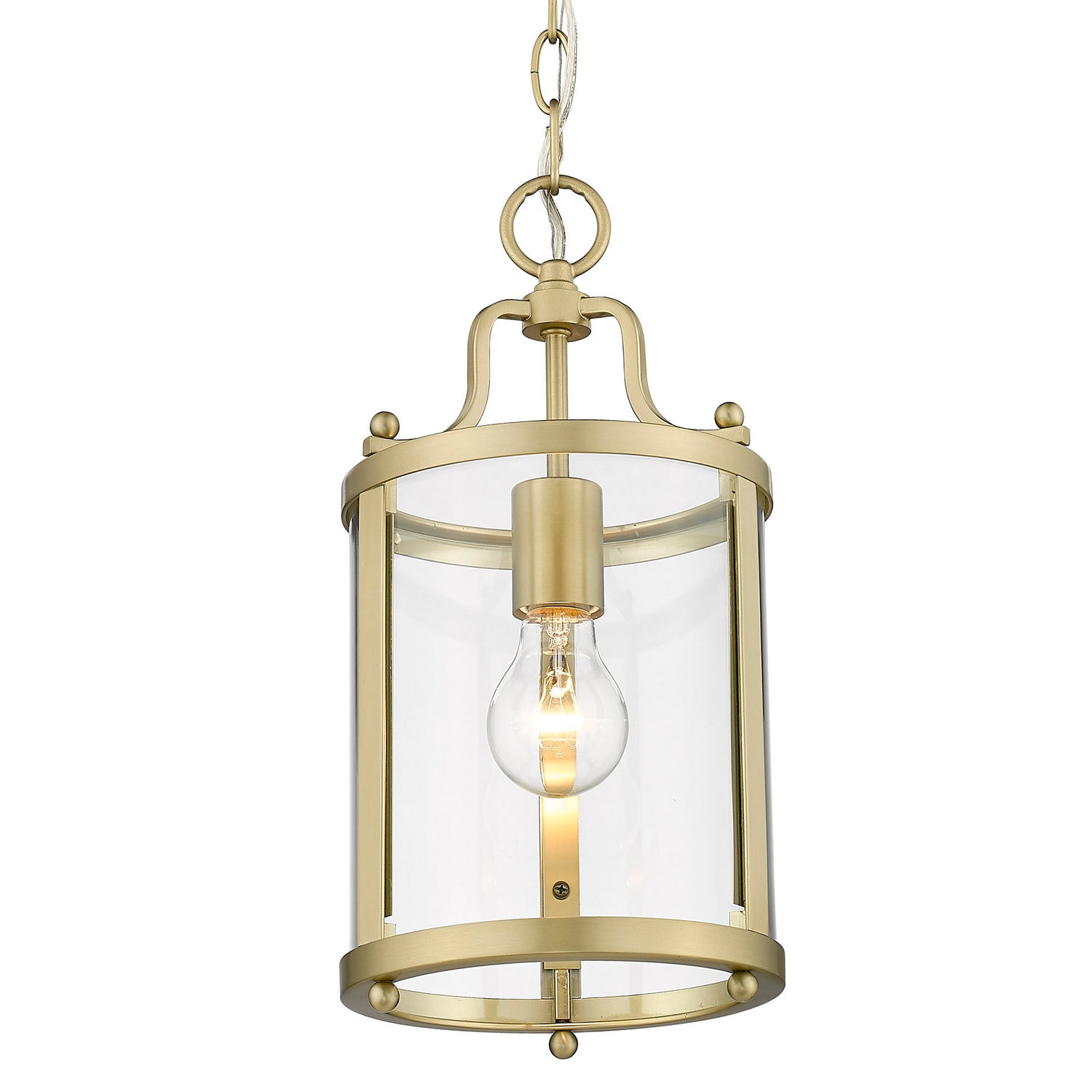 Golden - 1157-M1L BCB-CLR - One Light Mini Pendant - Payton - Brushed Champagne Bronze