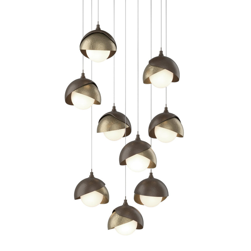 Hubbardton Forge - 131105-SKT-LONG-05-84-GG0711 - LED Pendant - Brooklyn - Bronze