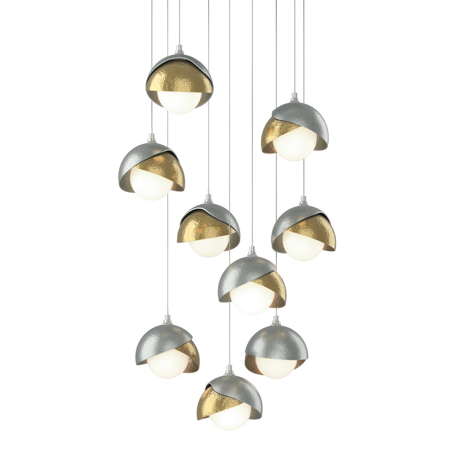 Hubbardton Forge - 131105-SKT-LONG-82-86-GG0711 - LED Pendant - Brooklyn - Vintage Platinum