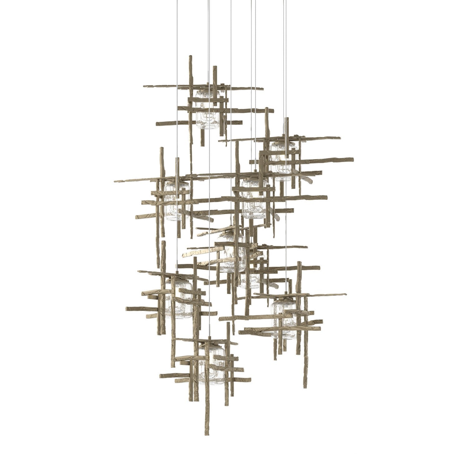 Hubbardton Forge - 131107-SKT-LONG-82-II0728 - LED Pendant - Tura - Vintage Platinum