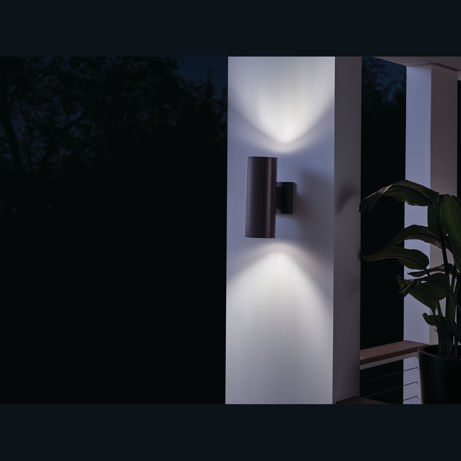 Kichler - 9244AZ - Two Light Outdoor Wall Mount - Architectural Bronze