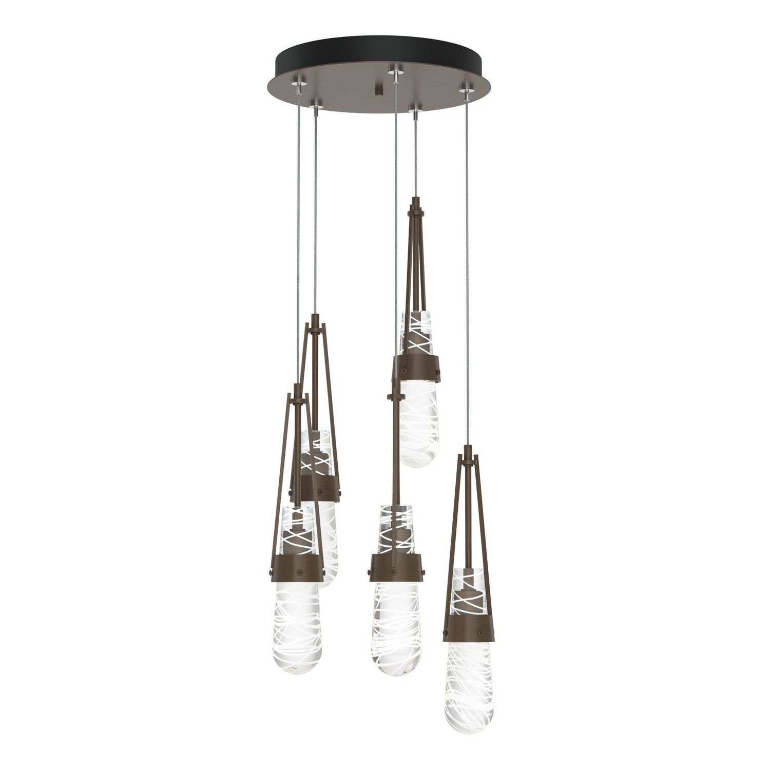 Hubbardton Forge - 131120-SKT-STND-05-YJ0434 - LED Pendant - Link - Bronze