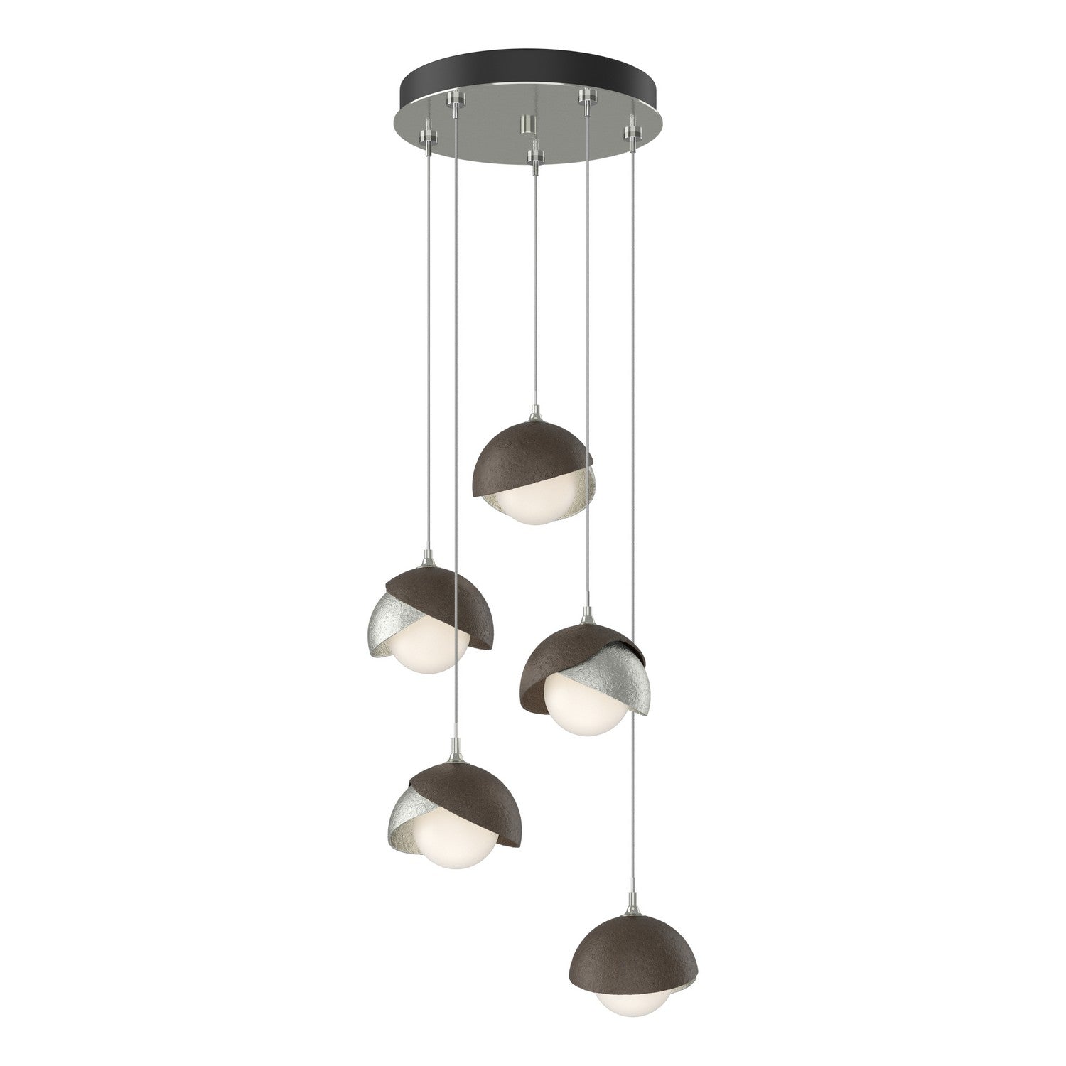 Hubbardton Forge - 131125-SKT-STND-85-05-GG0711 - LED Pendant - Brooklyn - Sterling