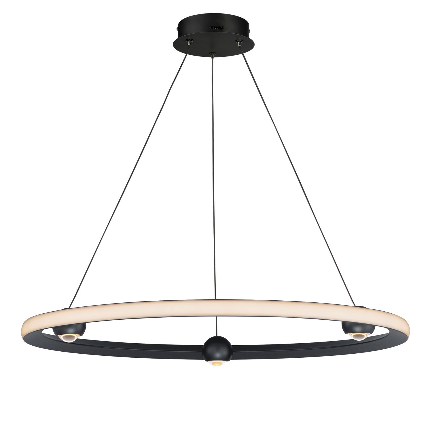 ET2 - E23513-BK - LED Pendant - Nodes - Black