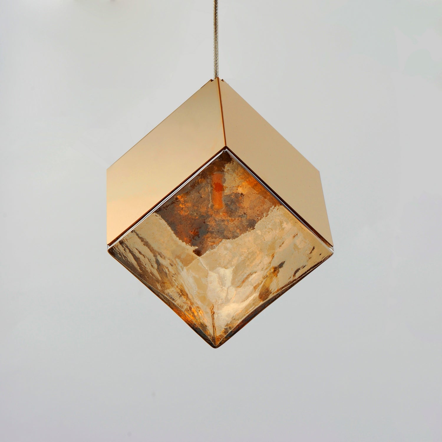 ET2 - E24681-26FG - LED Pendant - Ice Cube - French Gold
