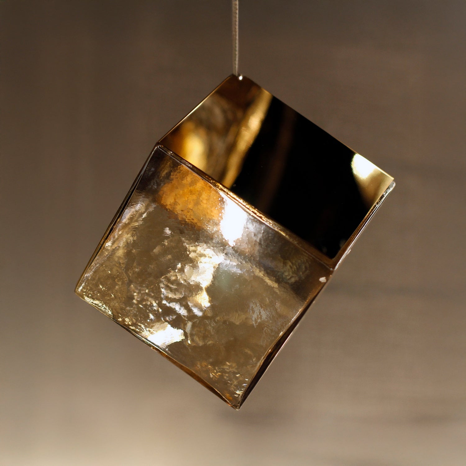 ET2 - E24681-26FG - LED Pendant - Ice Cube - French Gold