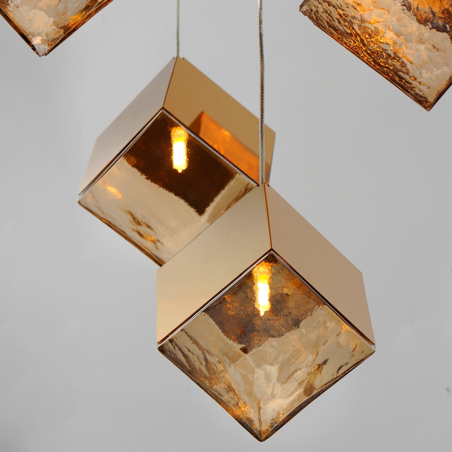 ET2 - E24689-26FG - LED Pendant - Ice Cube - French Gold