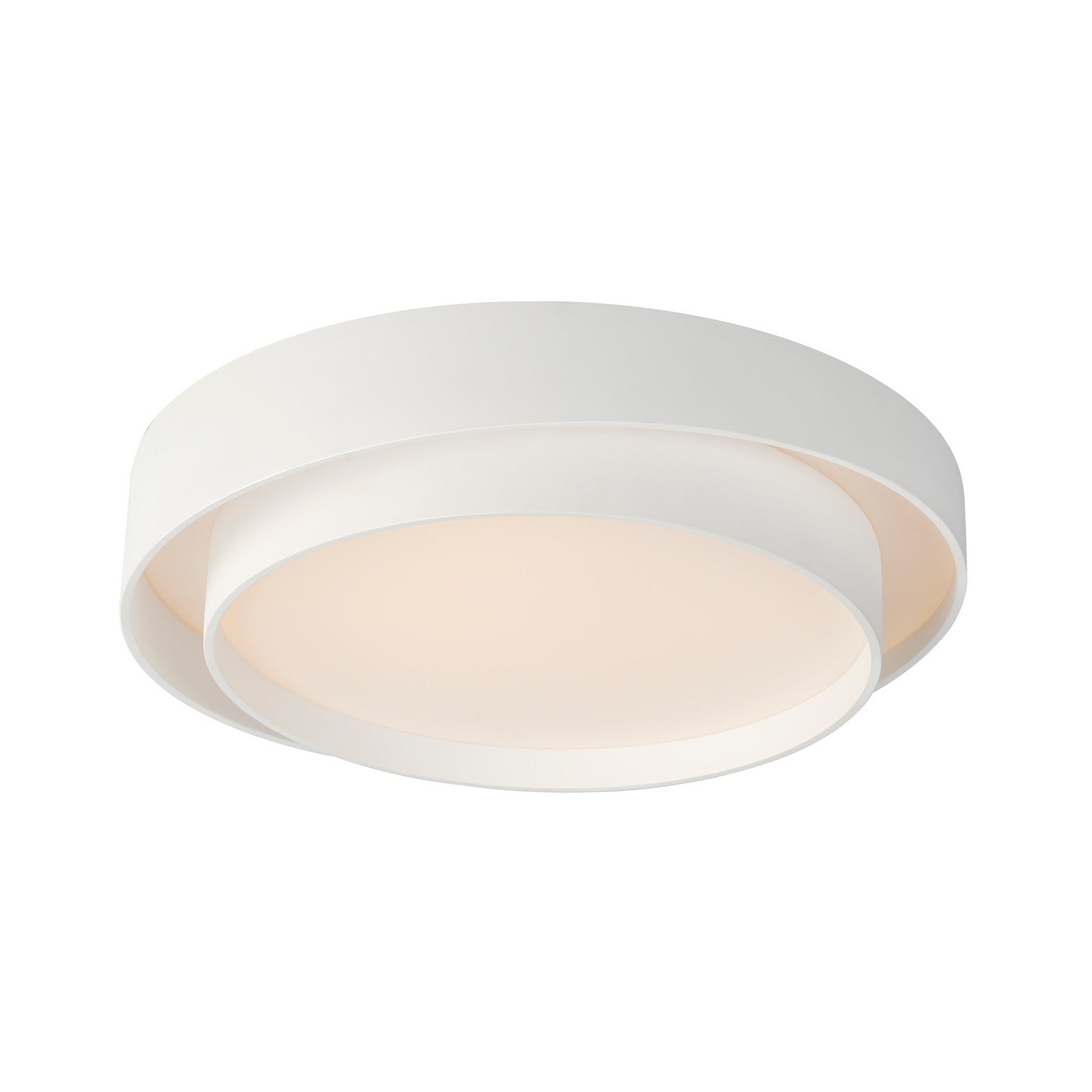 ET2 - E51044-WT - LED Flush Mount - Ziggurat - White